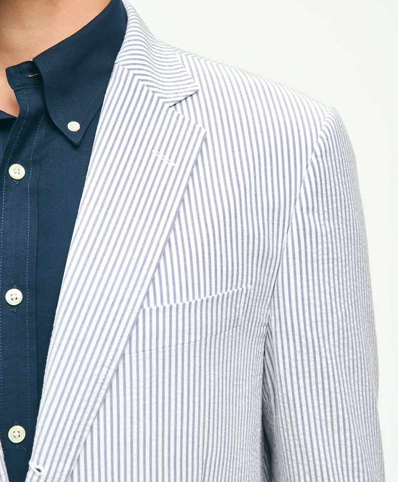 Traditional Fit Archive-Inspired Seersucker Sport Coat Cotton