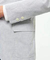 Slim Fit Archive-Inspired Seersucker Sport Coat Cotton