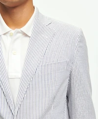 Slim Fit Archive-Inspired Seersucker Sport Coat Cotton