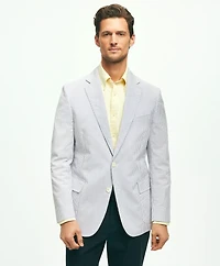 Classic Fit Archive-Inspired Seersucker Sport Coat Cotton