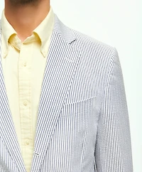 Classic Fit Archive-Inspired Seersucker Sport Coat Cotton