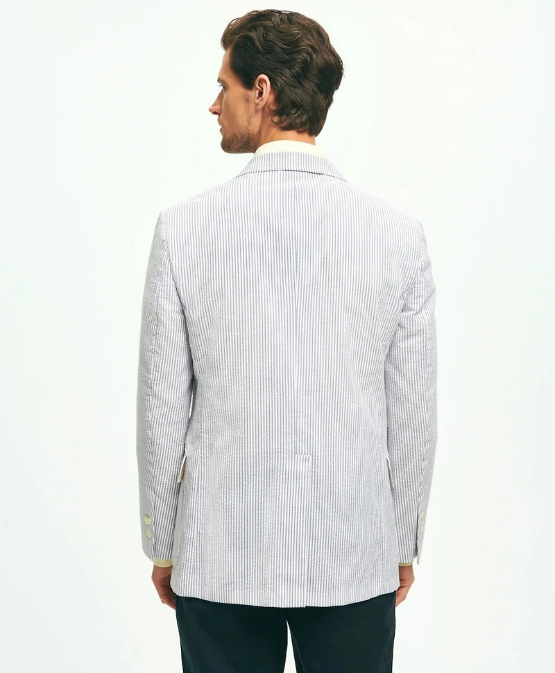 Classic Fit Archive-Inspired Seersucker Sport Coat Cotton