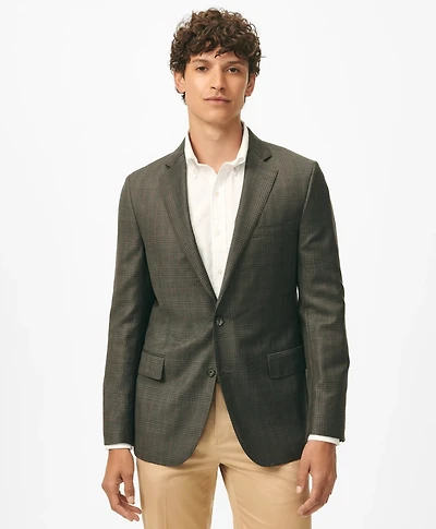 Classic Fit Checked Sport Coat Wool