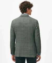 Classic Fit Checked Sport Coat Hopsack Wool