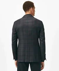 Slim Fit Checked Sport Coat Hopsack Wool