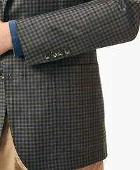 Slim Fit Gingham Sport Coat Wool
