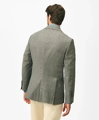 Classic Fit Overcheck Sport Coat Flannel Merino Wool