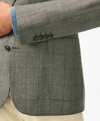 Classic Fit Overcheck Sport Coat Flannel Merino Wool