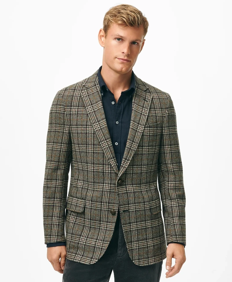Classic Fit Wool 1818 Sport Coat Plaid Tweed