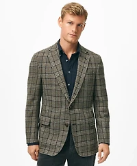 Classic Fit Wool 1818 Sport Coat Plaid Tweed