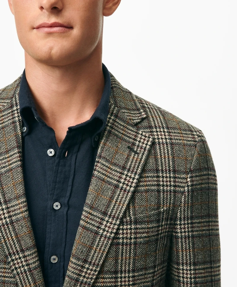 Classic Fit Wool 1818 Sport Coat Plaid Tweed