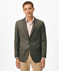 Slim Fit Checked Sport Coat Wool