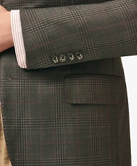Slim Fit Checked Sport Coat Wool