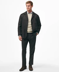 Tailored Shirt Jacket Wool Flannel