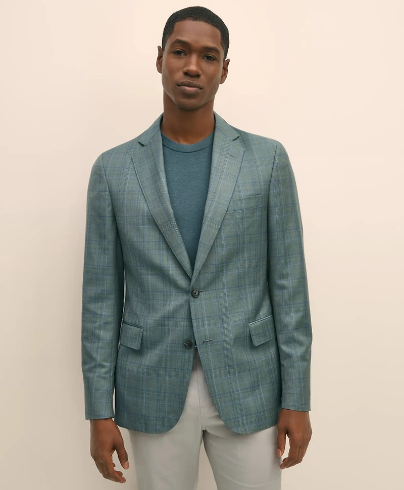 Classic Fit Wool Check Sport Coat