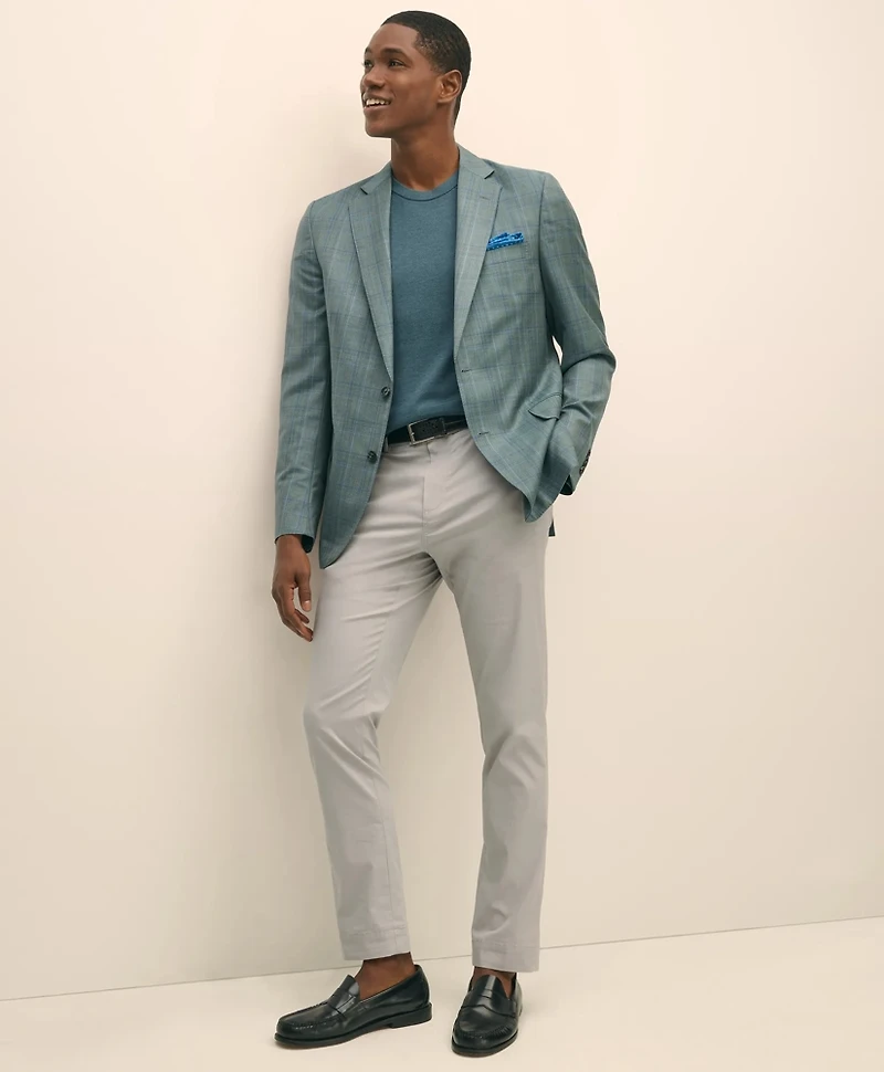 Classic Fit Wool Check Sport Coat