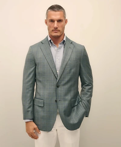 Traditional Fit Wool Check Sport Coat