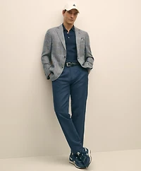 Classic Fit Wool-Linen-Silk Overcheck 1818 Sport Coat