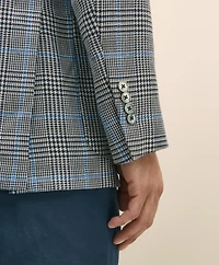 Classic Fit Wool-Linen-Silk Overcheck 1818 Sport Coat