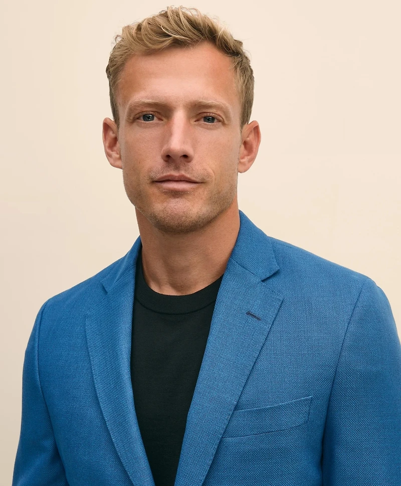 Classic Fit Sport Coat Hopsack Wool