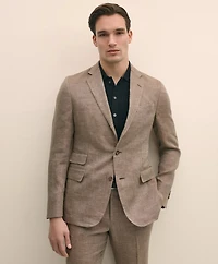 Classic Fit Linen 1818 Herringbone Sport Coat