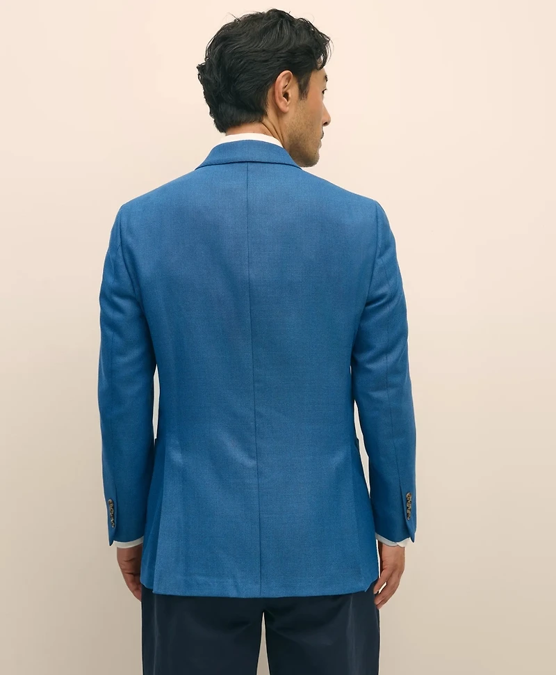 Slim Fit Sport Coat Hopsack Wool
