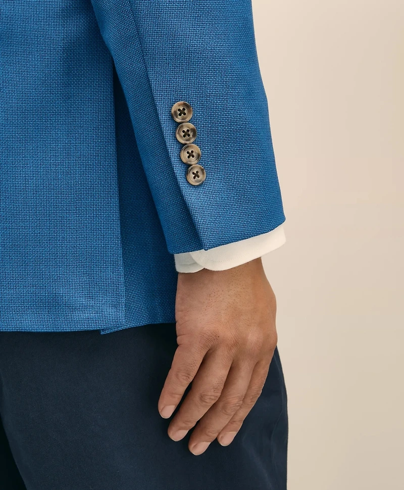 Slim Fit Sport Coat Hopsack Wool