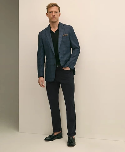 Classic Fit Merino Wool Overcheck Sport Coat