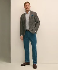 Classic Fit Cotton Wool Blend Knit Houndstooth Sport Coat