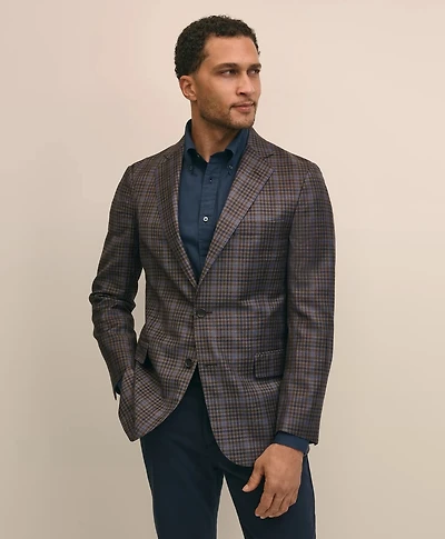 Classic Fit Wool Plaid-Gingham Sport Coat