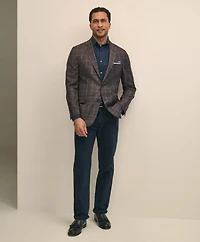 Classic Fit Wool Plaid-Gingham Sport Coat