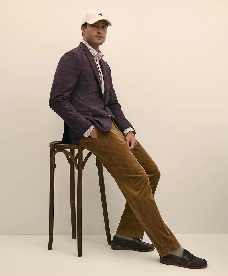 Classic Fit Wool Flannel Plaid Sport Coat