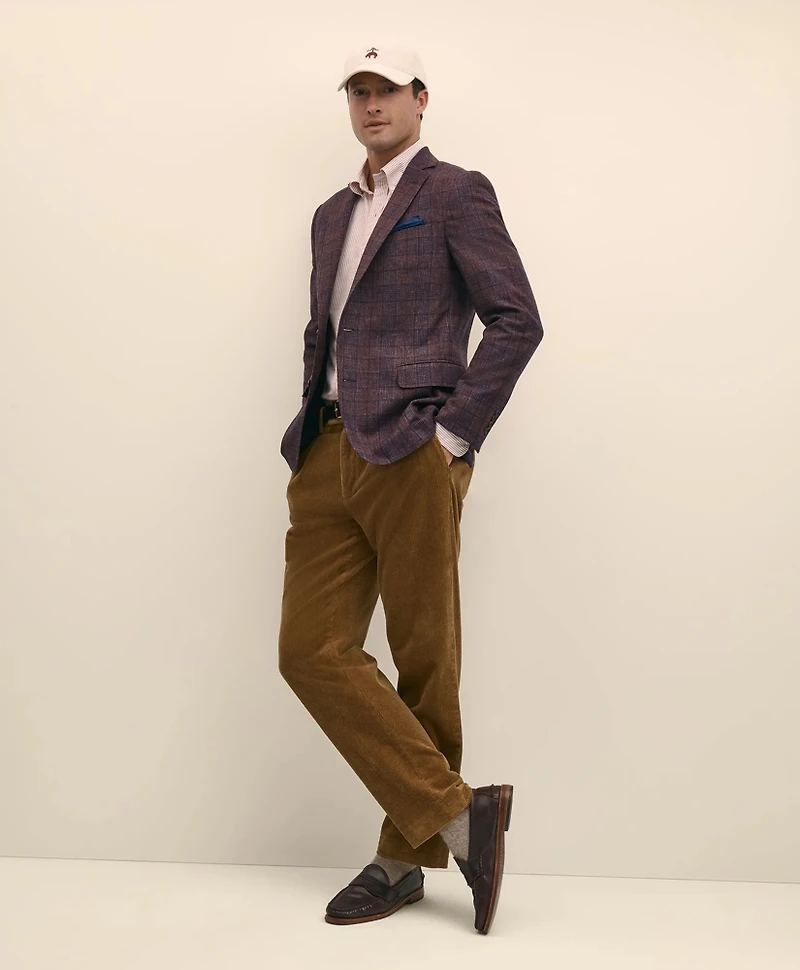 Classic Fit Wool Flannel Plaid Sport Coat
