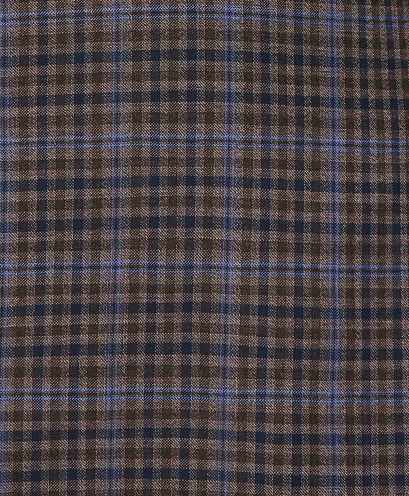 Traditional Fit Wool Plaid-Gingham Sport Coat
