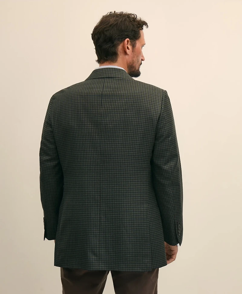 Traditional Fit Wool Gingham Sport Coat