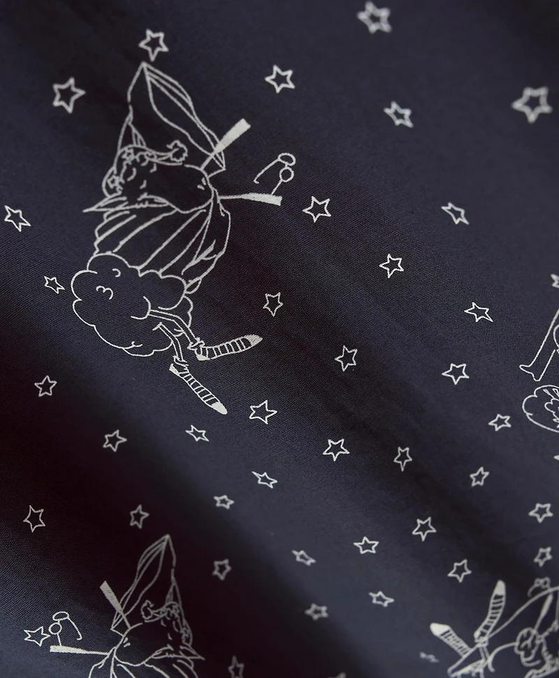 Cotton Poplin Henry Print Lounge Pants