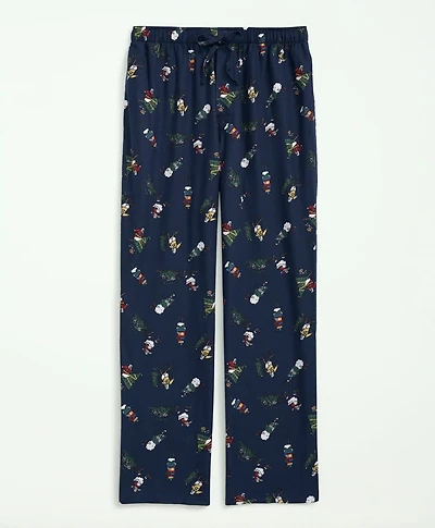 Cotton Flannel Holiday Henry Lounge Pants