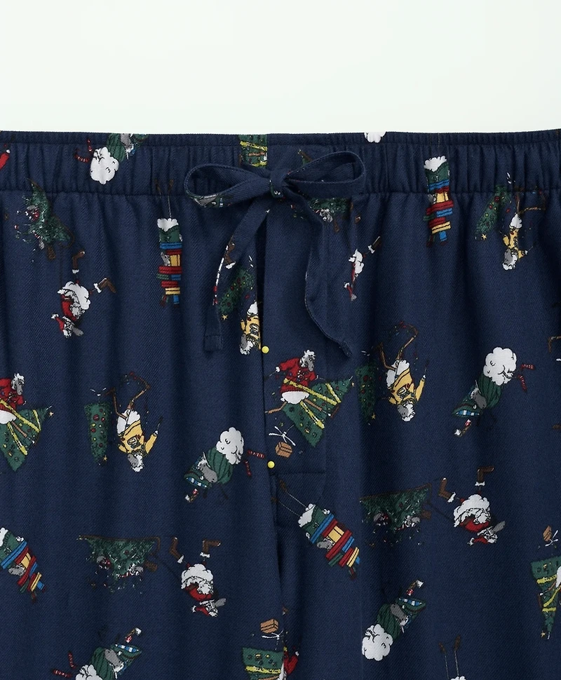 Cotton Flannel Holiday Henry Lounge Pants