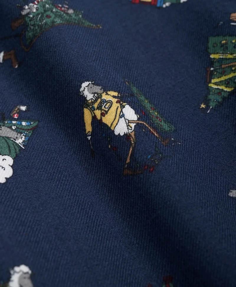Cotton Flannel Holiday Henry Lounge Pants