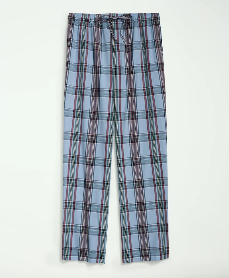 Cotton Madras Pattern Lounge Pants