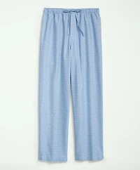 Cotton Oxford Windowpane Lounge Pants