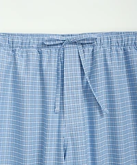 Cotton Oxford Windowpane Lounge Pants