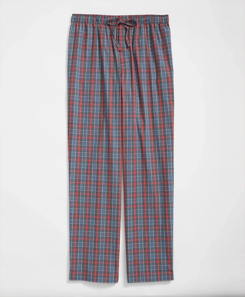 Cotton Broadcloth Tartan Lounge Pants