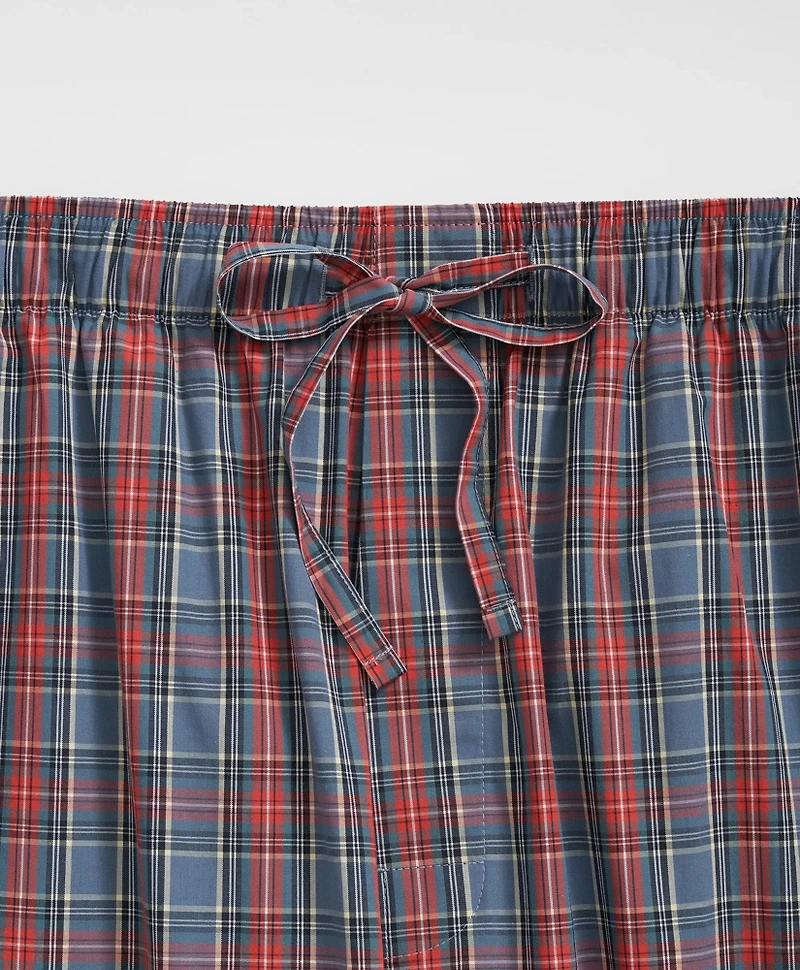 Cotton Broadcloth Tartan Lounge Pants