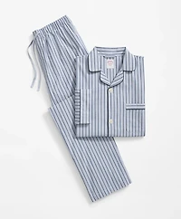 Cotton Broadcloth Striped Pajamas
