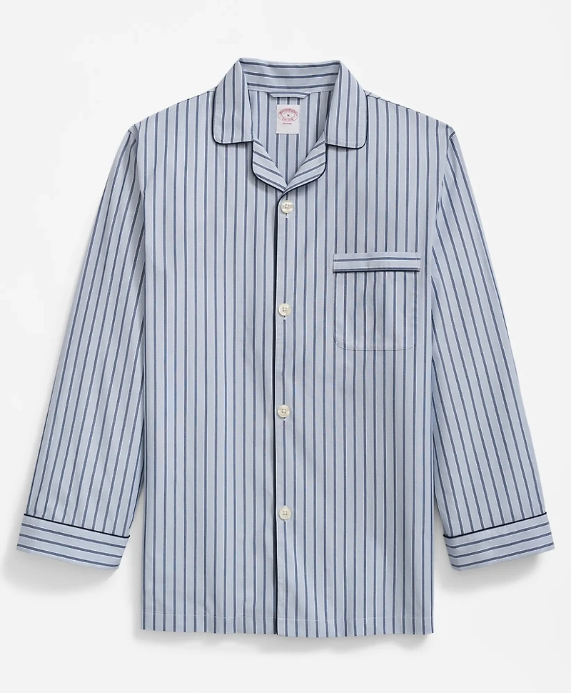 Cotton Broadcloth Striped Pajamas