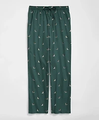 Cotton Broadcloth Beagle Motif Lounge Pants