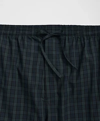Cotton Broadcloth Black Watch Lounge Pants