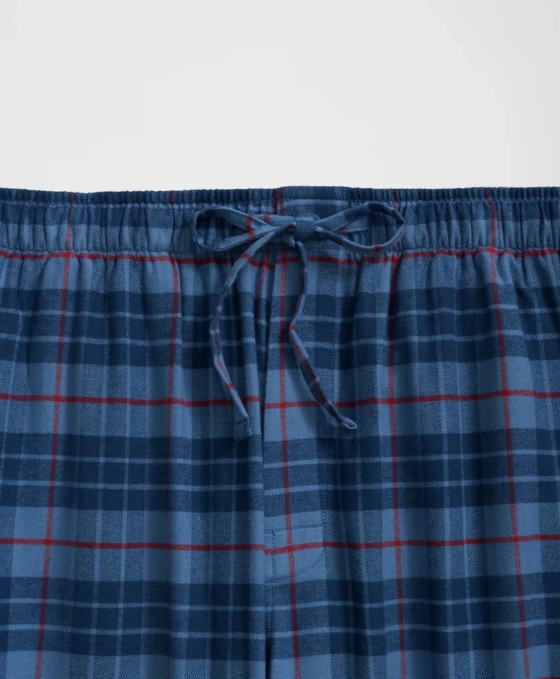 Cotton Flannel Plaid Lounge Pants
