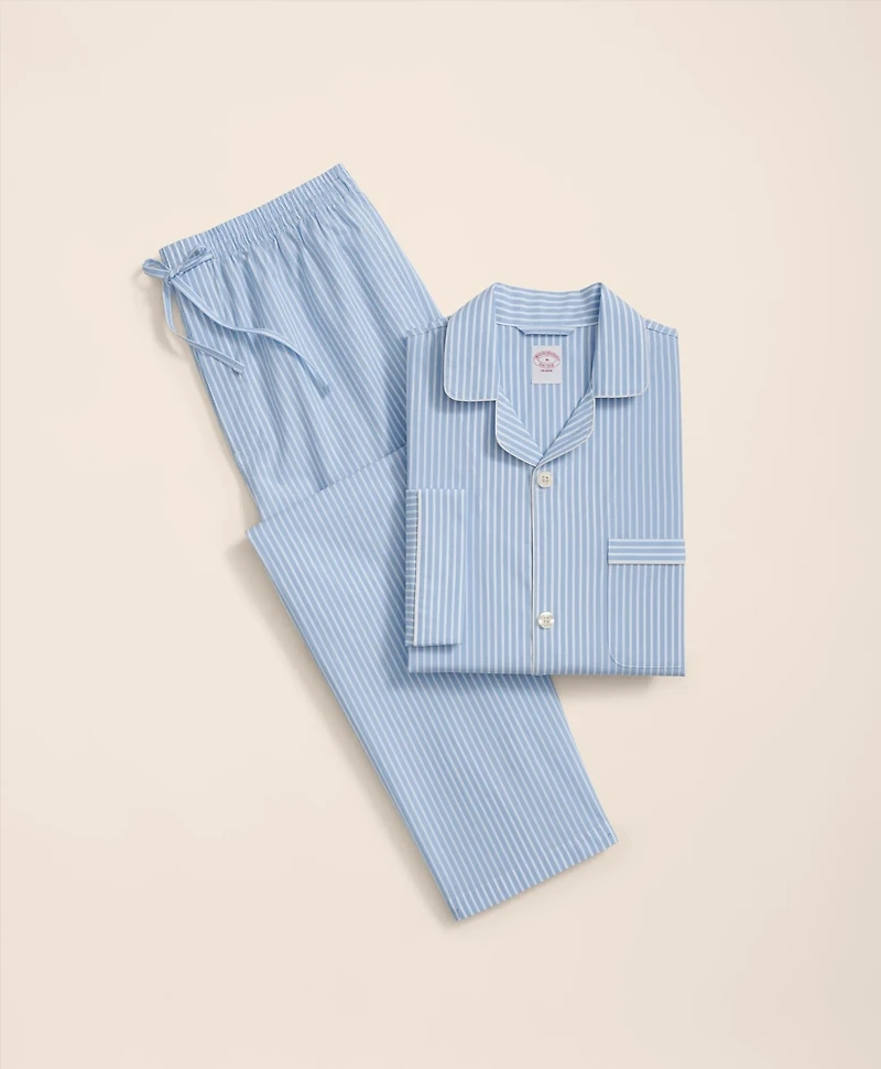 Cotton Broadcloth Bengal Striped Pajamas
